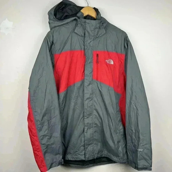 The North Face Men's Weatherproof Jacket - Red & Gray - Picture 1 of 6